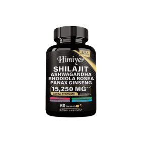 Shilajit 9000 Panax Ginseng 1500MG Ashwagandha 2000MG Rhodiola Rosea 999MG, Turmeric 500MG, Gingko Biloba 500MG, Stinging Nettle 250MG, Cordyceps Mush