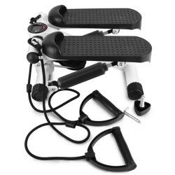 Mini Steppers For Exercise With Resistance Bands And LCD Monitor Without Battery